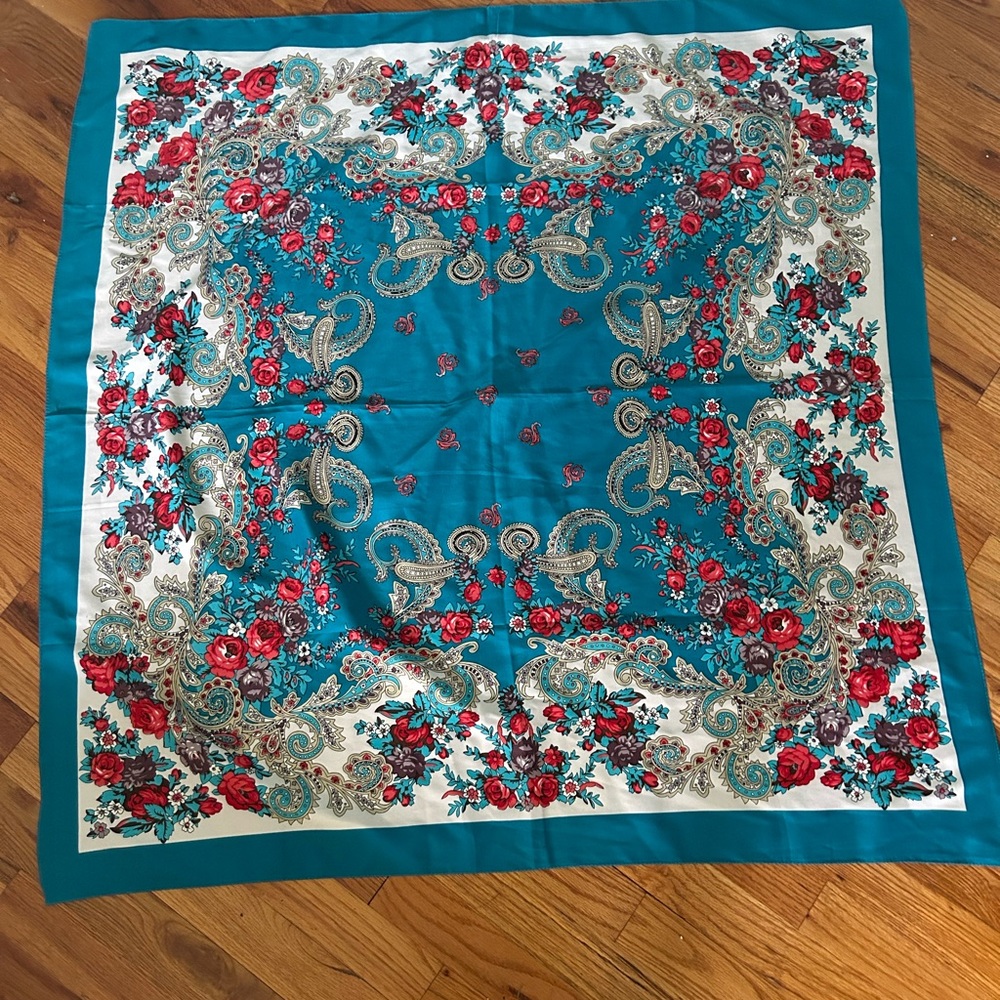 Large silk scarf